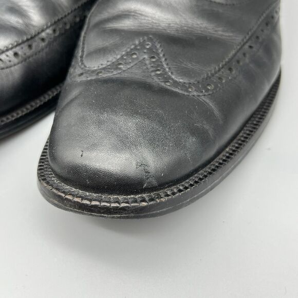 Cole Haan Shoes Mens 11 Black Leather Modern Classics Wingtip Oxfords Business - Picture 10 of 13